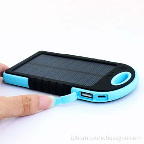 Sports Solar Power Bank for Mobile Phones, Capacity of 5,000mAh, Accept OEMNew